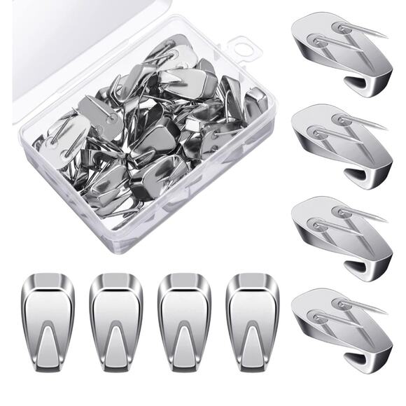 Heavy-Duty Stainless Steel Wall Hooks – Self-Adhesive & No-Drill Installation - Picture 1 of 3